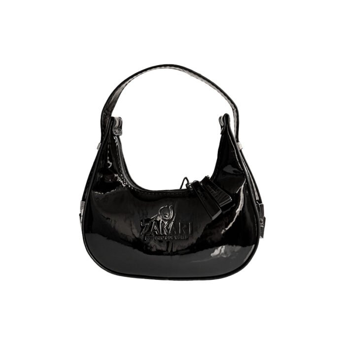 Glossy Crescent Moon Bag – Modern Elegance in a Compact Design - Image 2