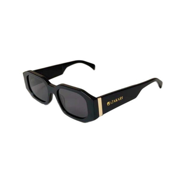 Black sunglasses gold details