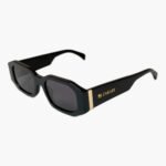 Black sunglasses gold details
