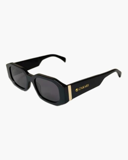 Black sunglasses gold details