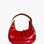 Small Crescent Moon Shaped Bag – Glossy Eco-Friendly Leather