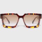 Tiger Brown Big Square frame.Tortoiseshell Acetate .