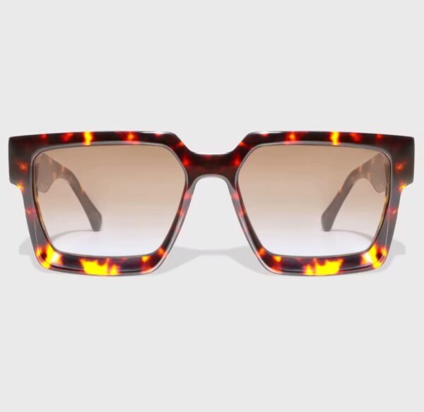 Tiger Brown Big Square frame.Tortoiseshell Acetate .