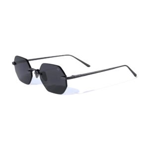 Black sunglasses gold details