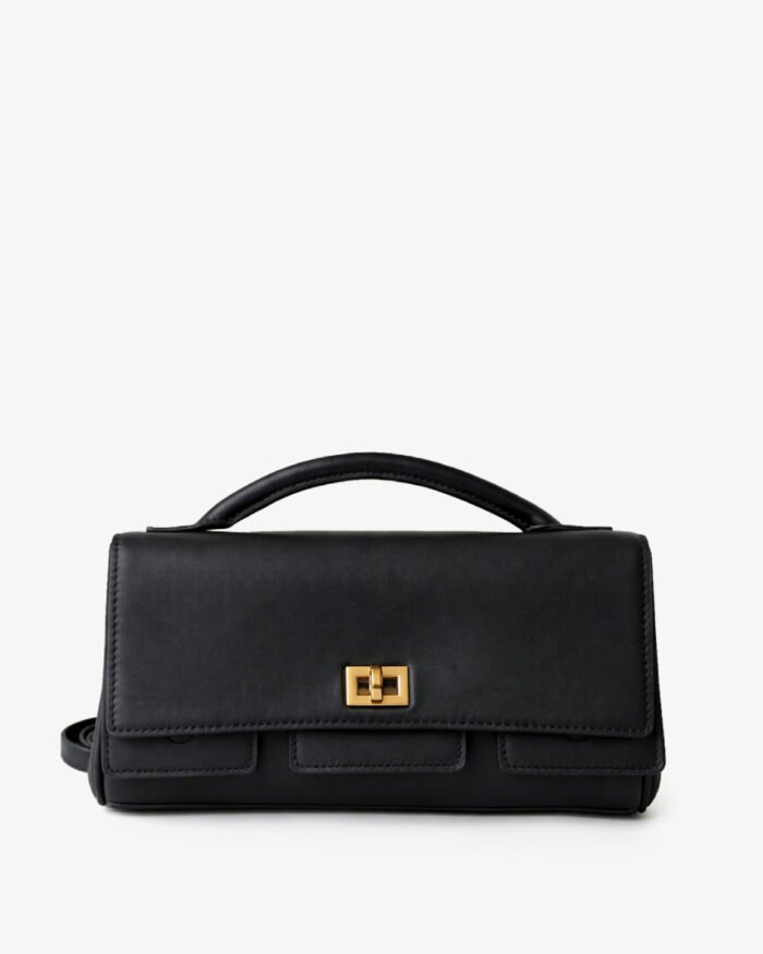 Cowhide Leather Bag for Women – Elegant Medium Size Handbag - Image 3