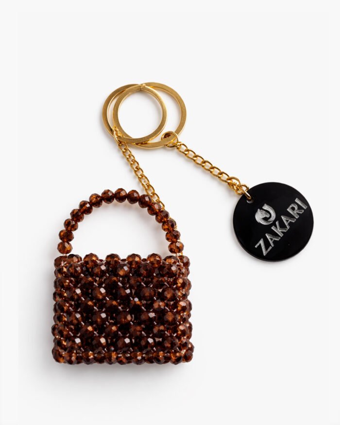 Zakari Beaded Bag Charm – Handmade Keychain for Bags - Image 3